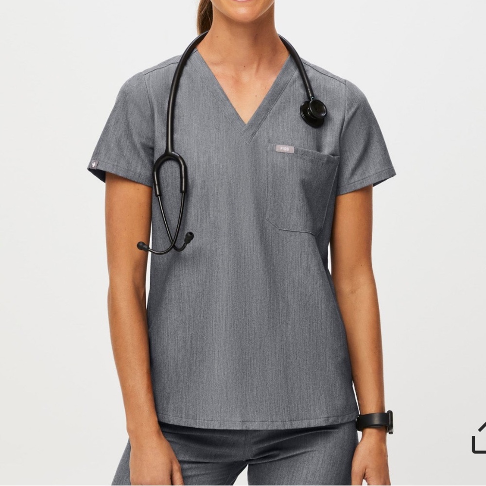 Graphite Catarina Scrub Top